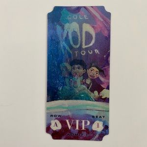 J. Cole - VIP Ticket Souvenir, “KOD” Tour 2018